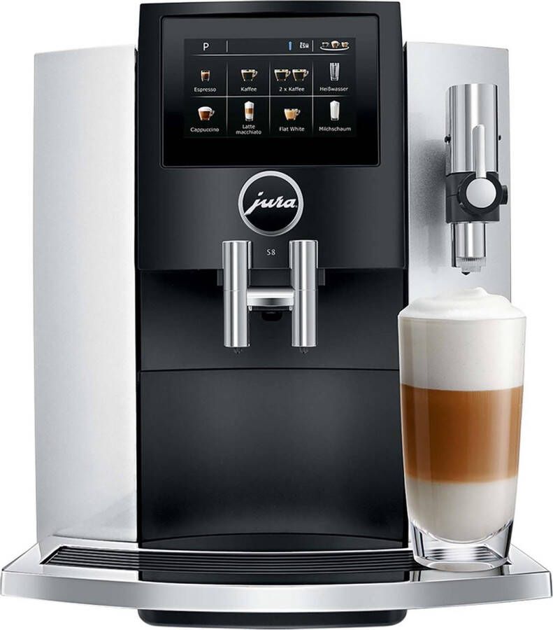 Jura Espresso S8 Zilver (EA) | Volautomatische espressomachines | Keuken&Koken Koffie&Ontbijt | 7610917153824
