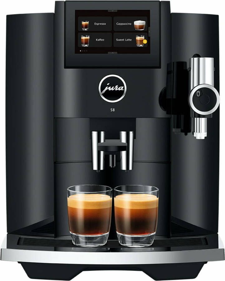 JURA S8 Volautomatische espressomachine Piano Black EB Model 2024