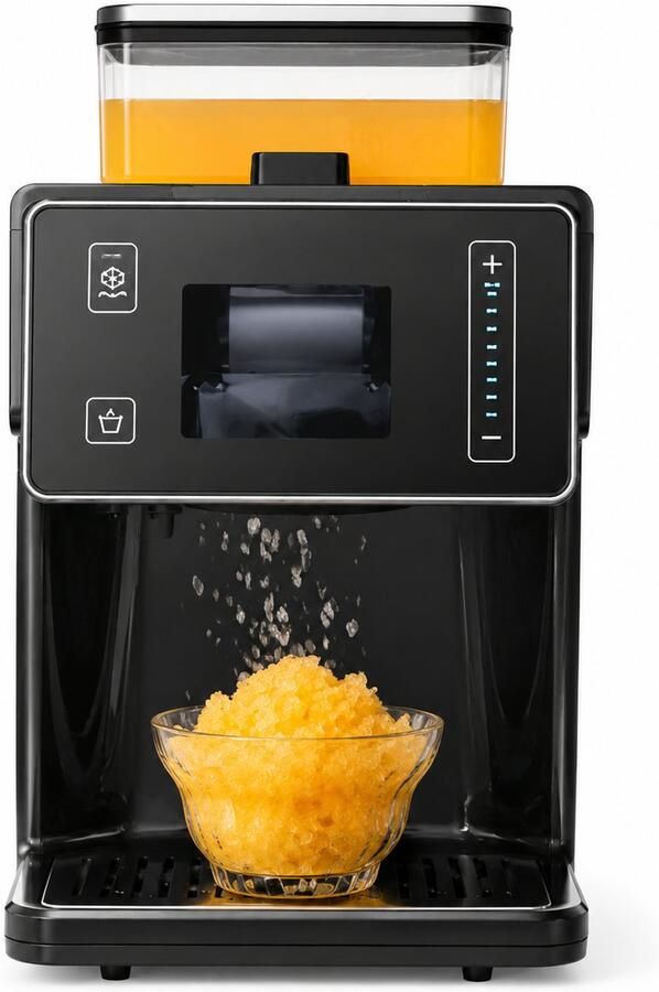 Jurrys IJsmachine IJsmaker Snowflakemachine IJsbereider IJsapparaat 8 Standen Hoge capaciteit Automatisch Zwart
