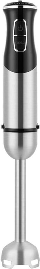 KAD Staafmixer Elektrische Handmixer met Afneembare Voet Staafmixer Met Hakmolen Grijs Zwart 23cm x 12cm x 7cm