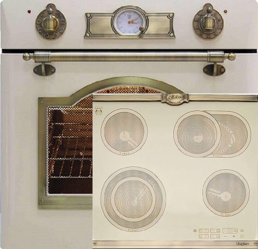 Kaiser EH 6355 ElfEm inbouwoven 60cm 67L 8 functies+KCT 6185 ElfEm inbowelektrische kookplaat 60 cm