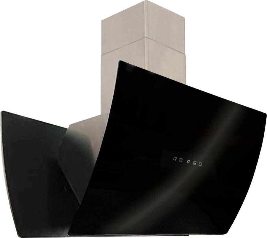 Kaiser eiland afzuigkap AI 9415 Eco afzuigkap 90cm zwart glas roestvrij staal 1250m³ h