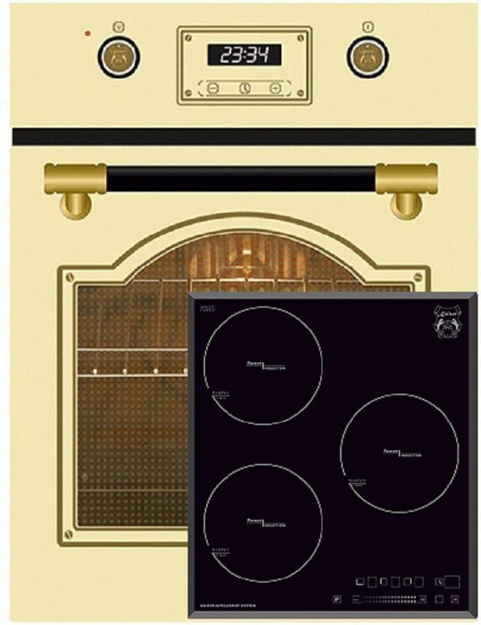 Kaiser Elektrisch fornuis Inbouwoven 45 cm EH 4796 ElfAD+KCT 4746 F Inductiekookplaat 45cm
