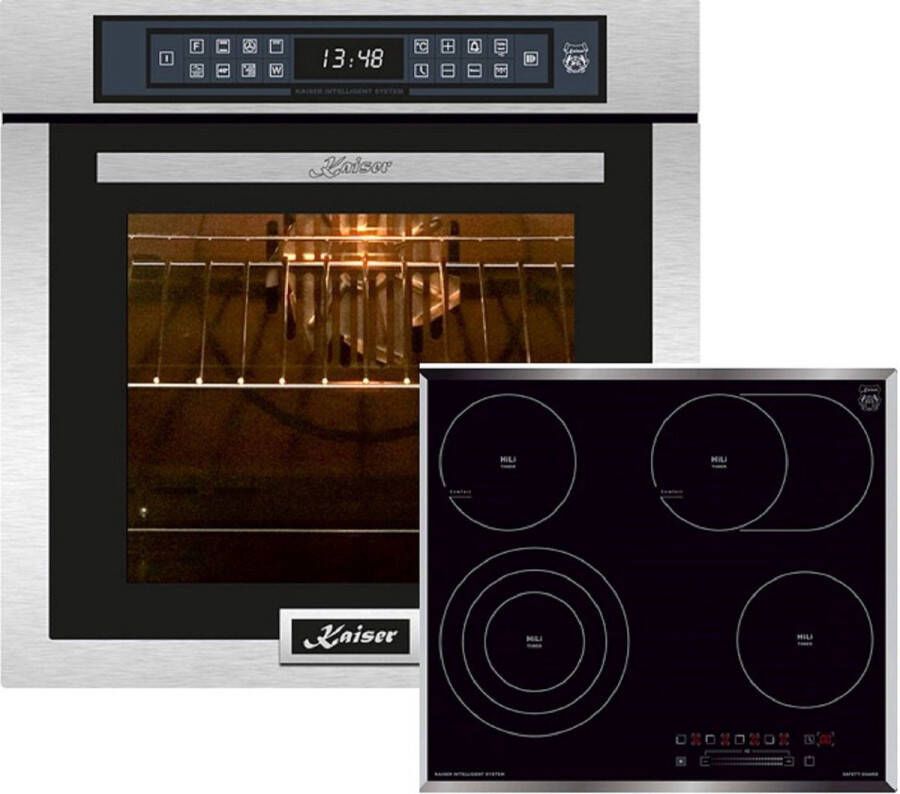 Kaiser Elektrisch fornuis inbouwoven 60 cm EH 6306 R+ KCT 6715 F elektrische kookplaat 60 cm