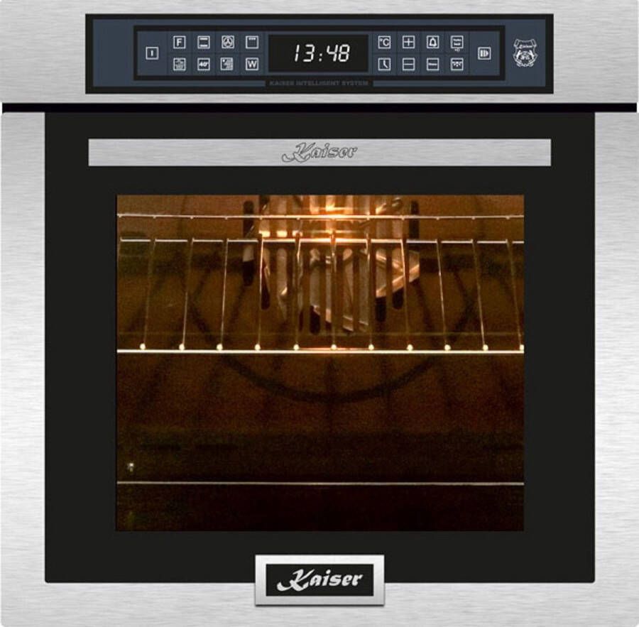 Kaiser Elektrisch fornuis inbouwoven EH 6306 R met 1-voudige telescopische loper roestvrij staal 79L 15 Fkt