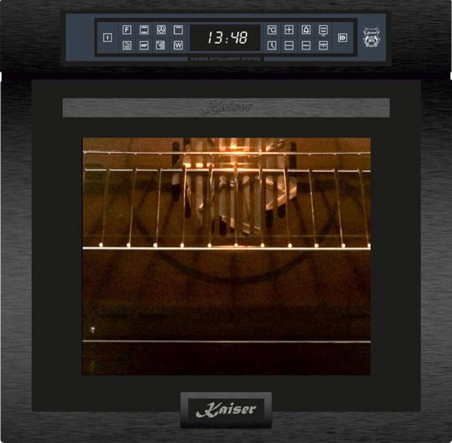 Kaiser Elektrisch fornuis inbouwoven EH 6306 RS met 1-voudige telescopische loper inbouwoven 9L 15 Fkt. grill Friteuse Full Touch