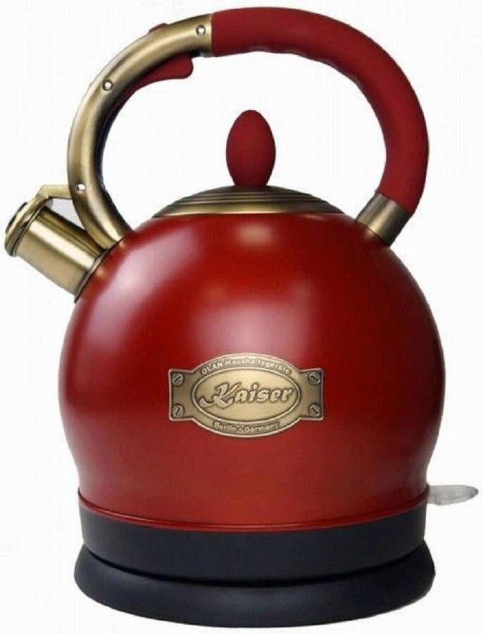 Kaiser waterkoker Empire WK 2000 RotEm exclusief Retro Waterkoker Controle LED 2L 1800 W