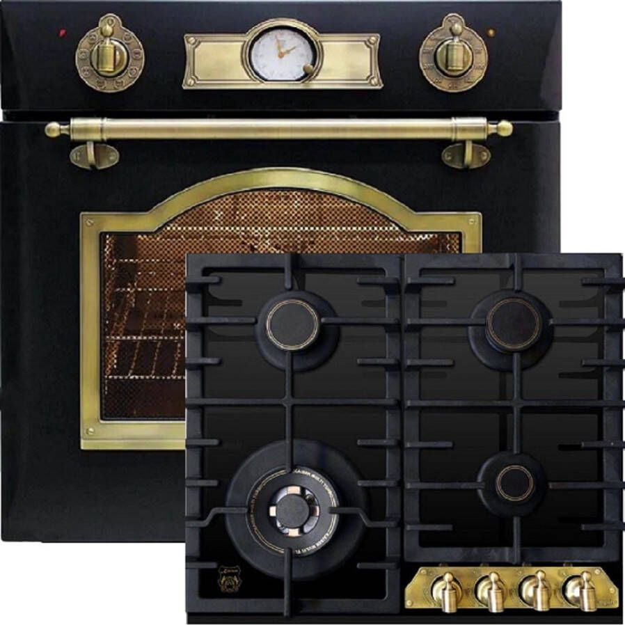 Kaiser inbouwoven EG 6345 Em Gaskookplaat KCG 6335 Em inbouw gasoven gas 67L 60cm