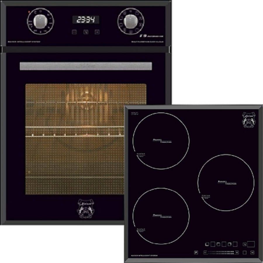 Kaiser Inbouwoven EH 4747 45 cm -inductiekookplaat inductie 50 L KCT 4746 F Inductiekookplaat 45cm autonoom