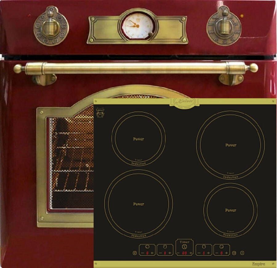 Kaiser Inbouwoven EH 6355 RotEm 60cm 67 L 8 functies+KCT 6195 IEm inductiekookplaat 60cm