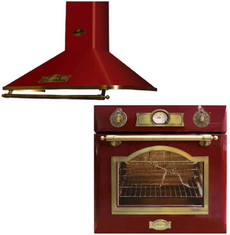Kaiser Inbouwoven EH 6355 RotEm afzuigkap A 6315 RotEm inbouwoven en afzuigkap 1-voudige telescoopgeleider elektrische inbouwoven zelfvoorzienend -60cm 67L -8 functies