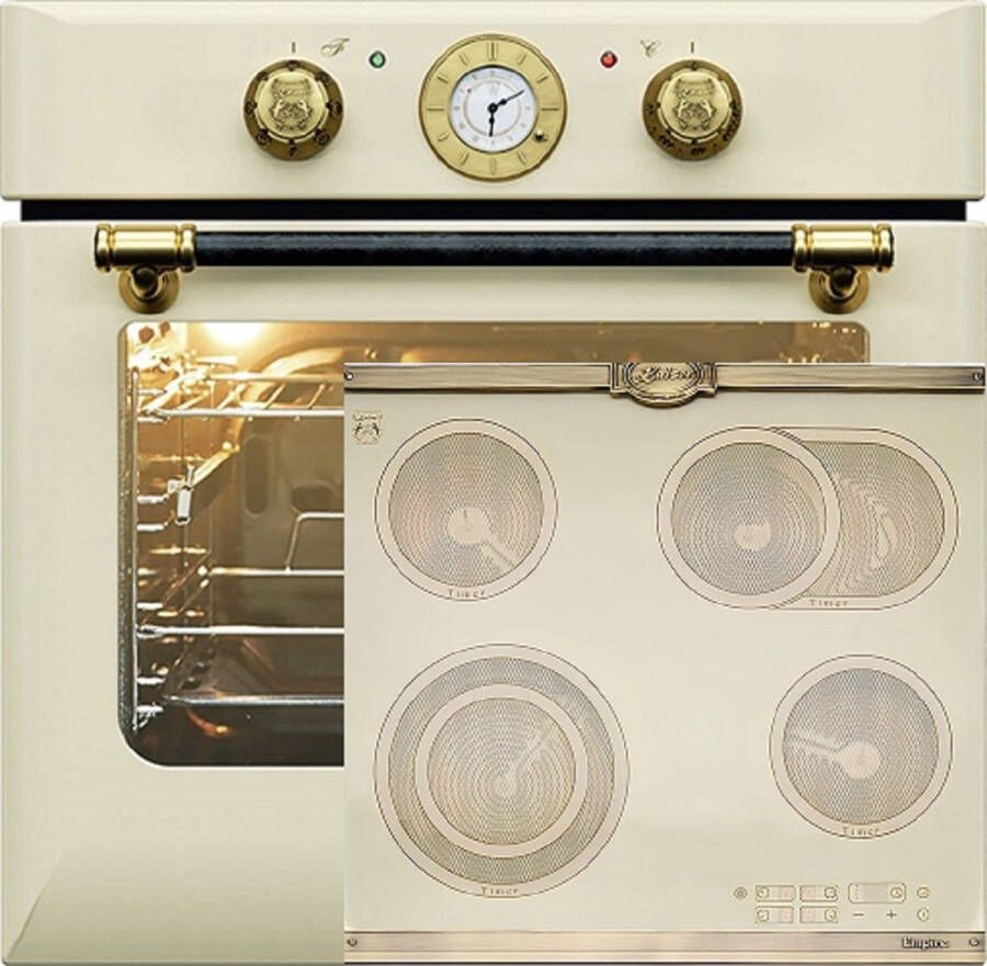 Kaiser Inbouwoven EH 6432 ElfBE Eco 68L 60 cm+KCT 6185 ElfEm inbowelektrische kookplaat 60 cm