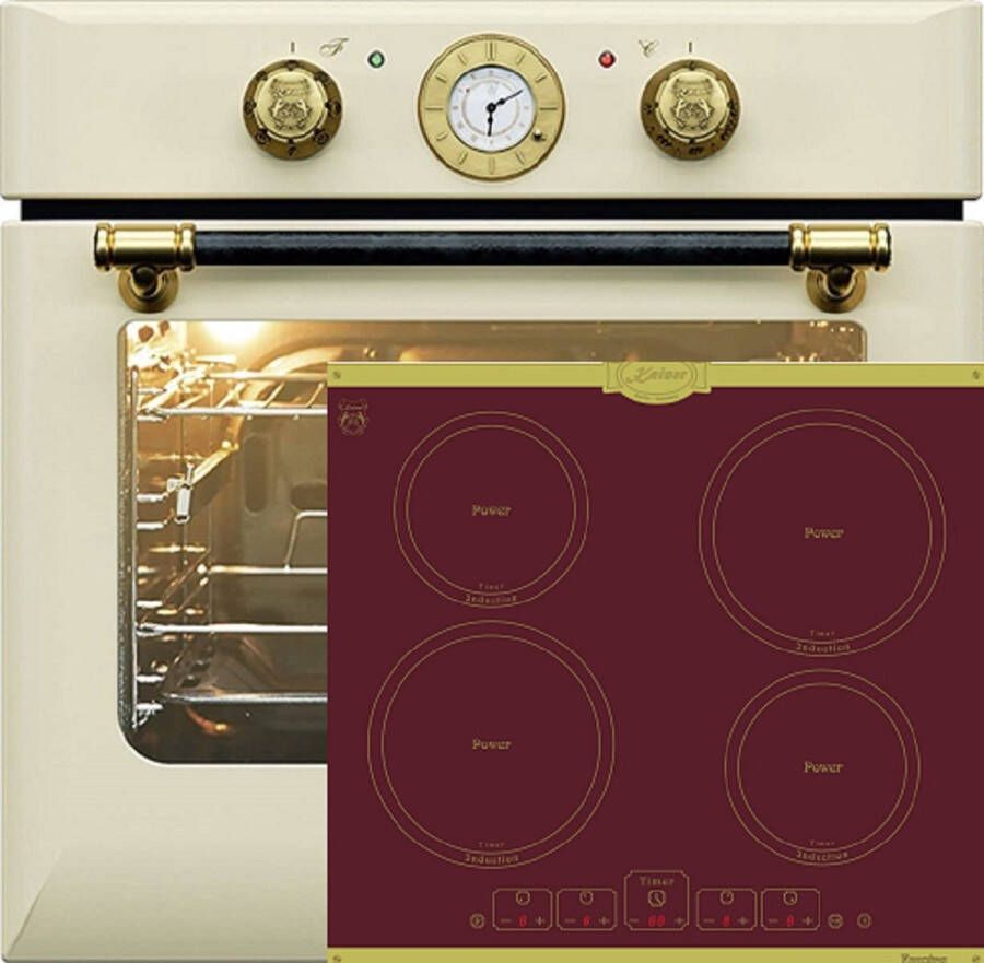 Kaiser Inbouwoven EH 6432 ElfBE Eco 68L 60 cm+KCT 6195 iRotEm inductiekookplaat 60cm