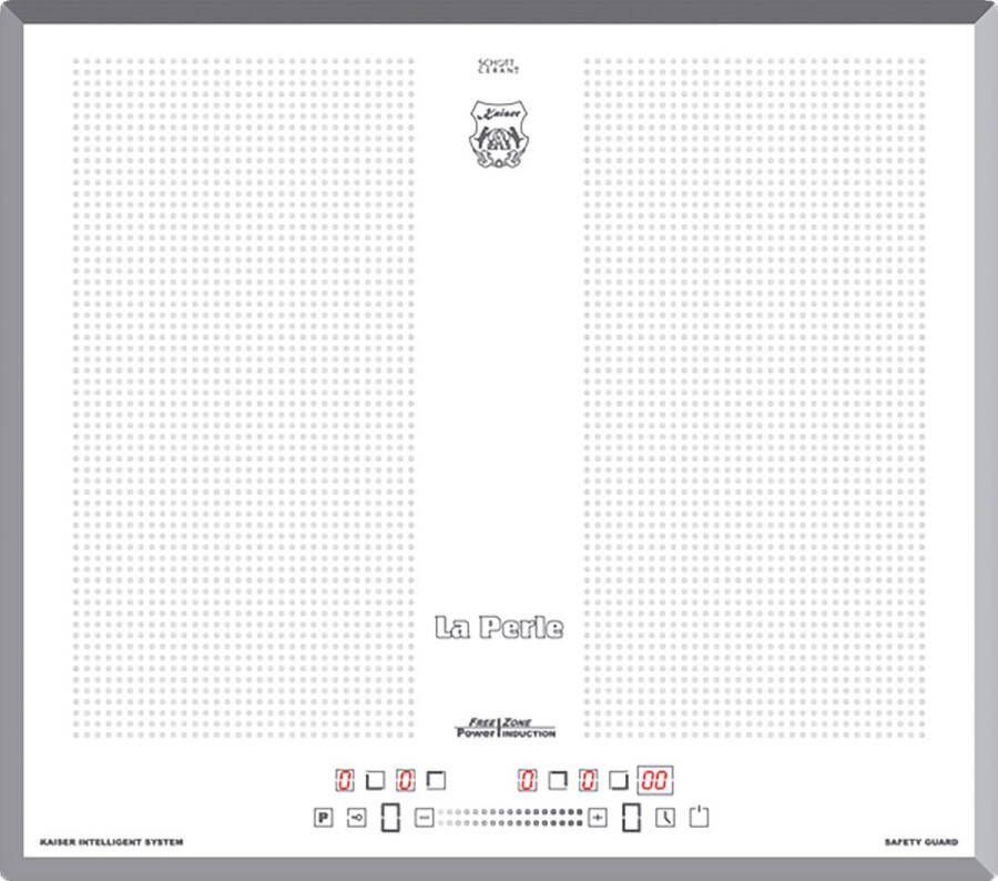 Kaiser inbow inductiekookplaat KCT 67 FI W La Perle 60 cm zelfvoorzienend Power Booster functieweergave