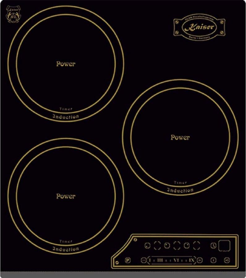 Kaiser inductiekookplaat KCT 4795 FI AD inbouwkookplaat KCT 4795 FI AD 3 kookzones 45 cm