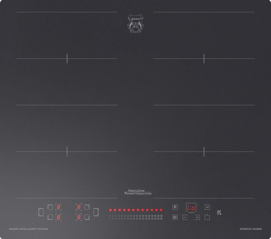 Kaiser Inductiekookplaat KCT 6110 FI 60 cm met 4 QuickHeat inductiezones krasbestendig mat