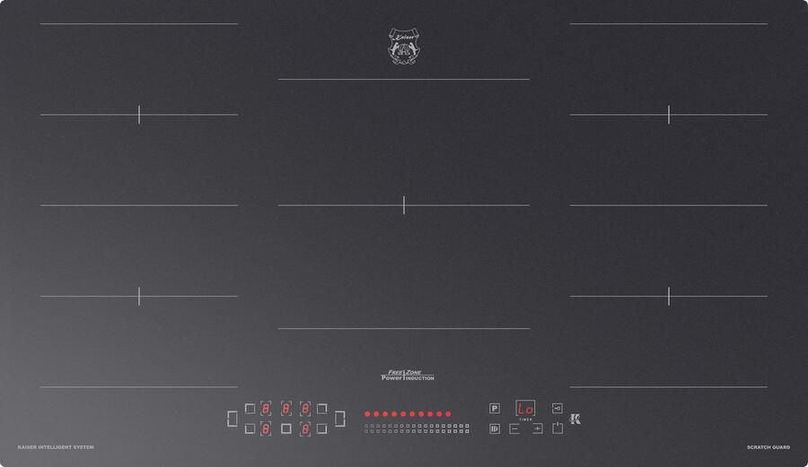 Kaiser Inductiekookplaat KCT 9110 FI 90 cm met 4 QuickHeat inductiezones krasbestendig mat