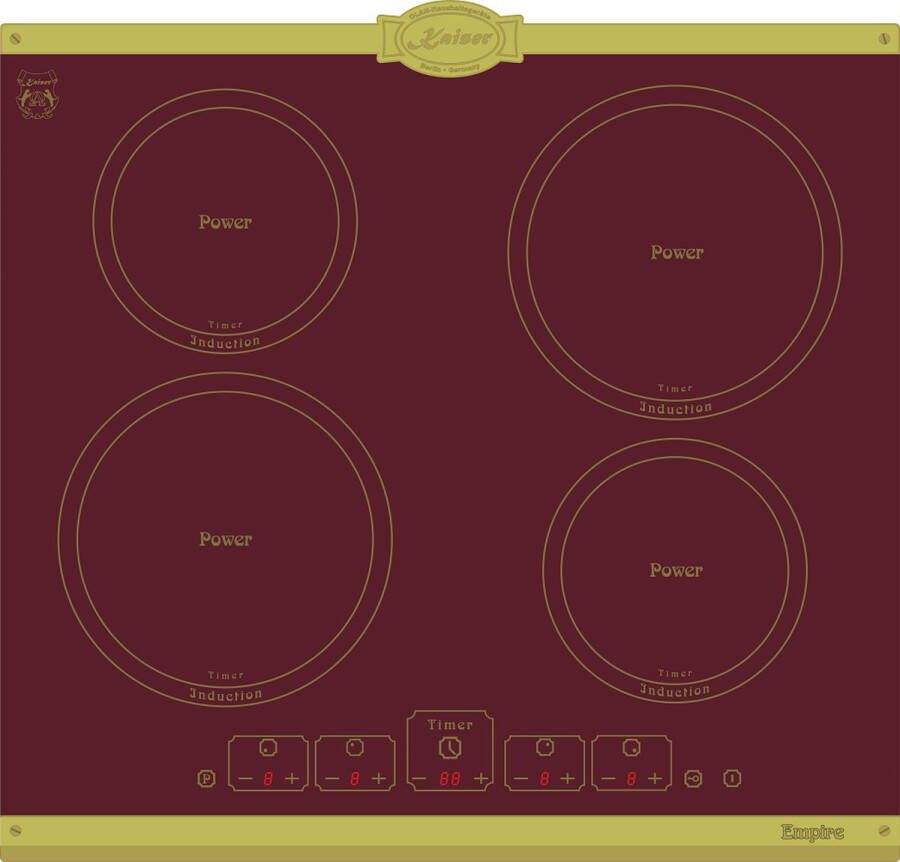 Kaiser KCT 6195 iRotEm inductiekookplaat 60cm zelfvoorzienend kookplaat 4xQickHeat kookzones