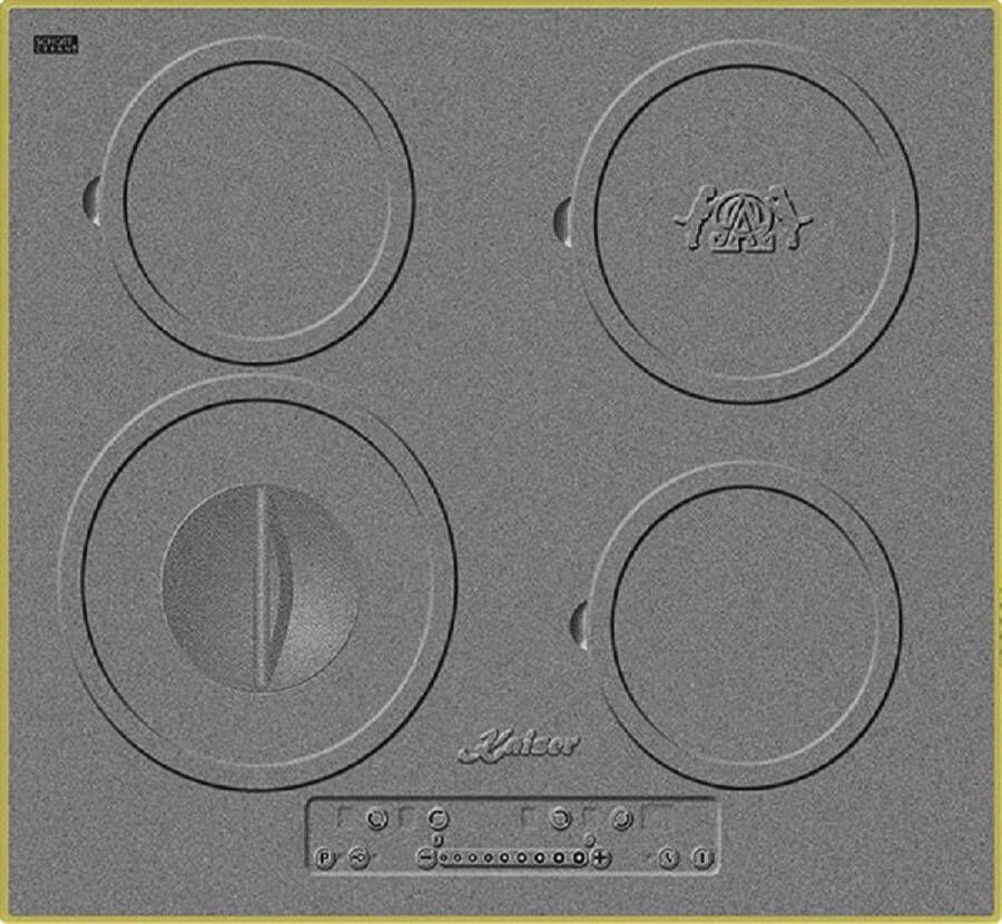 Kaiser KCT 6705 RI Herd Inductiekookplaat 60 cm 4 kookzones gietijzeren kookplaatdesign