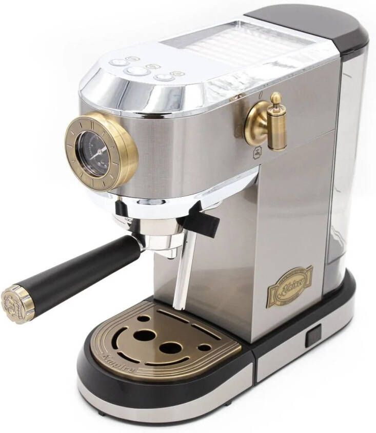Kaiser Koffiezetapparaat espressomachine KA 2001 R Empire espressomachine met portafilter 19 bar roestvrij staal