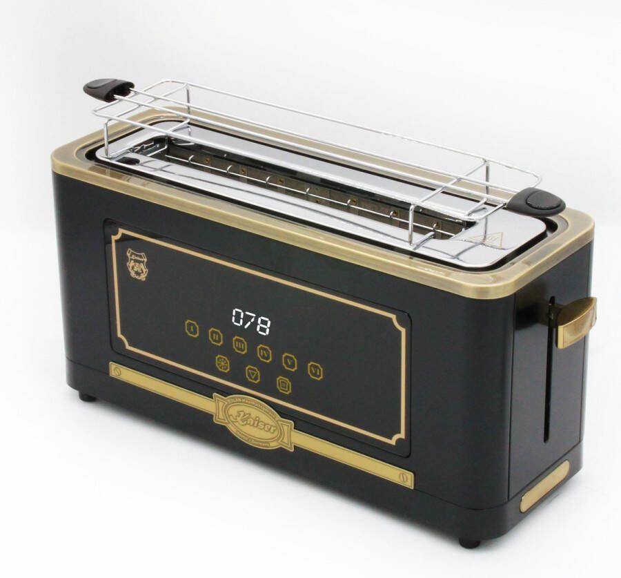 Kaiser broosdrooster retro broodrooster T 4000 Em retro taoster 6 verschillende toastniveaus ontdooifunctie opwarmfunctie broodjeswarmrooster