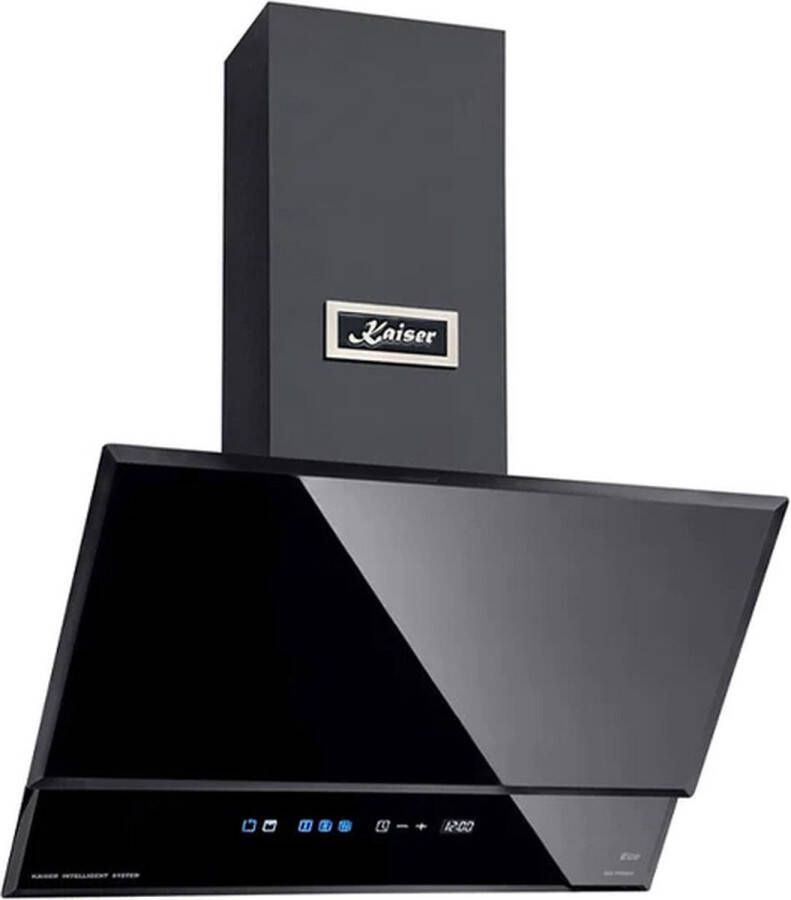 Kaiser wandafzuigkap AT 6410 F ECO afzuigkap 60 cm wandafzuigkap zwart glas 1250 m³ h