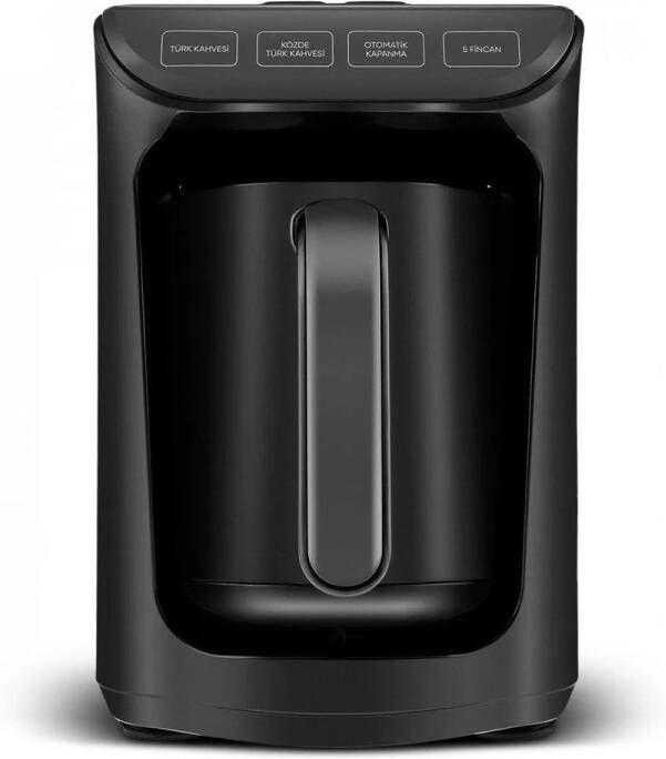 KARACA Hatır Roast Turks koffiezetapparaat glanzend zwart 5 kopjes capaciteit veel schuim 535 W spraakwaarschuwingssysteem lichtwaarschuwingssysteem maatlepel eenvoudige reiniging