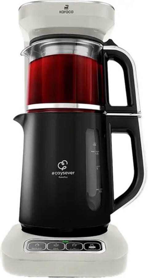 KARACA Çaysever Robotea Pro Connect 4 in 1 sprekende automatische glazen theemaker en filter koffiezetapparaat 2500W theemaker Starlight theemaker Turkse theepot Turkse traditionele thee - Foto 2