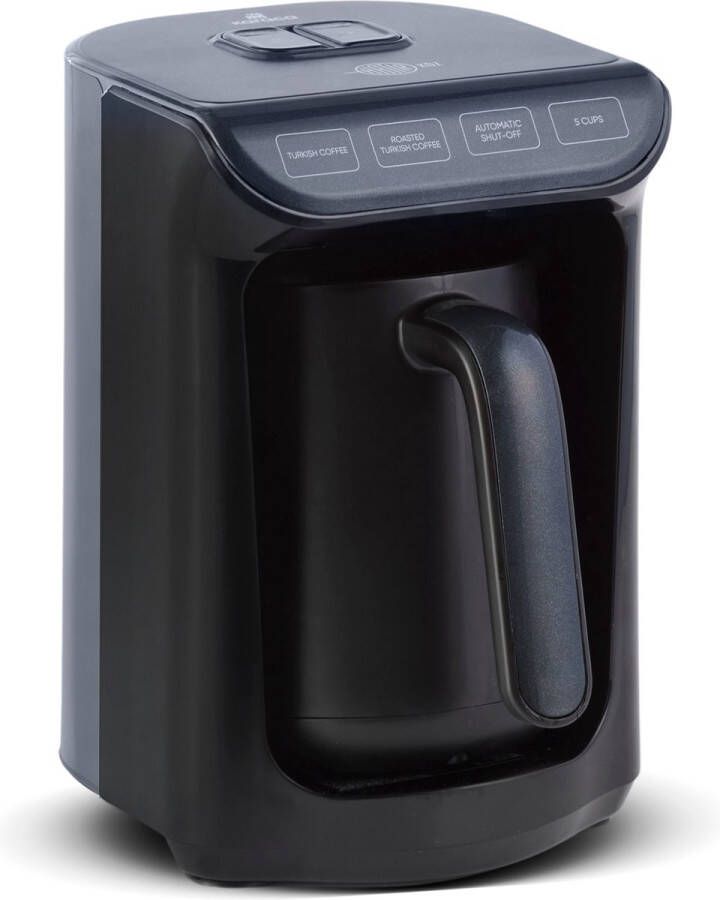 KARACA Hatır Roast Turks koffiezetapparaat glanzend zwart 5 kopjes capaciteit veel schuim 535 W spraakwaarschuwingssysteem lichtwaarschuwingssysteem maatlepel eenvoudige reiniging - Foto 2