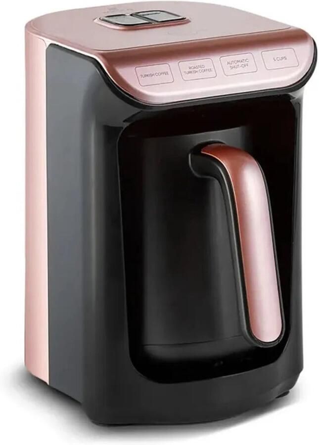 KARACA Hatır Roast Turks koffiezetapparaat roségoud 5 kopjes capaciteit veel schuim 535 W spraakwaarschuwingssysteem lichtwaarschuwingssysteem maatlepel eenvoudige reiniging