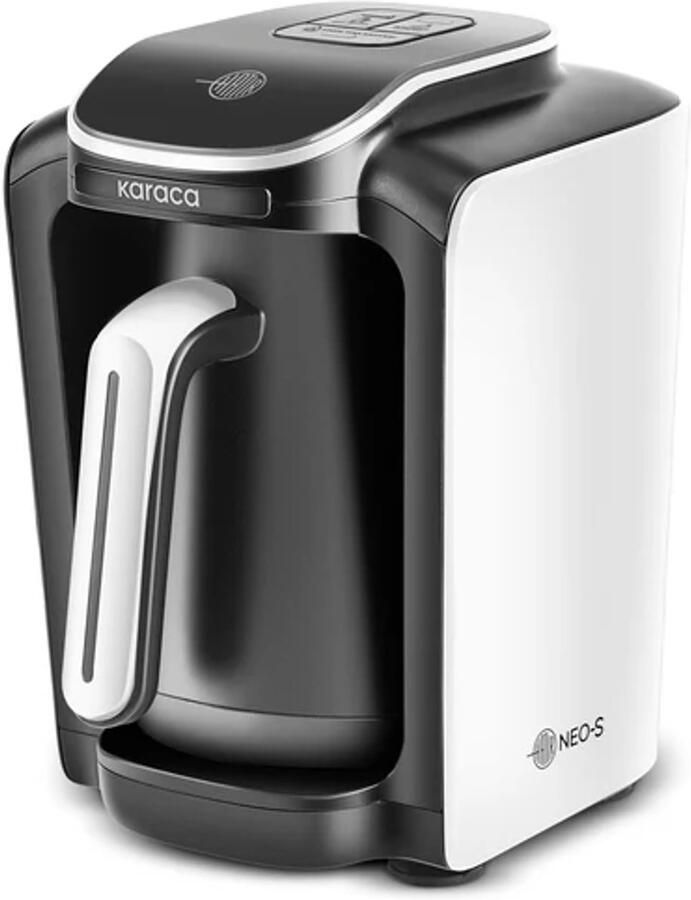 KARACA Hatır Neo Turkse Koffiemachine met Melk – Porselein Wit – Automatisch – 1-5 Kopjes – Elektrische Cezve – Kozde Functie – Overkookbeveiliging
