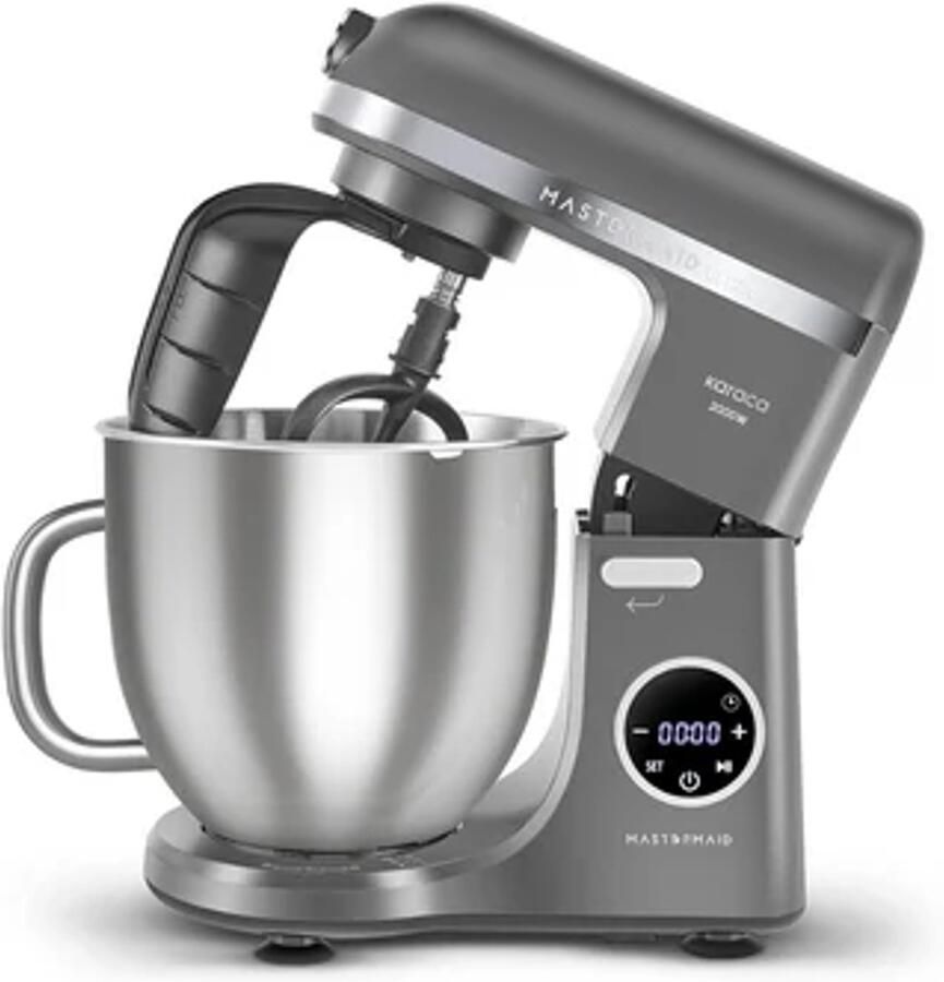 KARACA Mastermaid Chef Ultra Keukenmachine – 2000W – 7L – Digitaal Display – Galaxy Grey