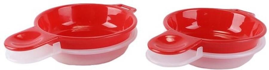 Karzo 2 stuks magnetron eierkoker 1 minuut snel ei hamburger omelet maker keuken kookgereedschap