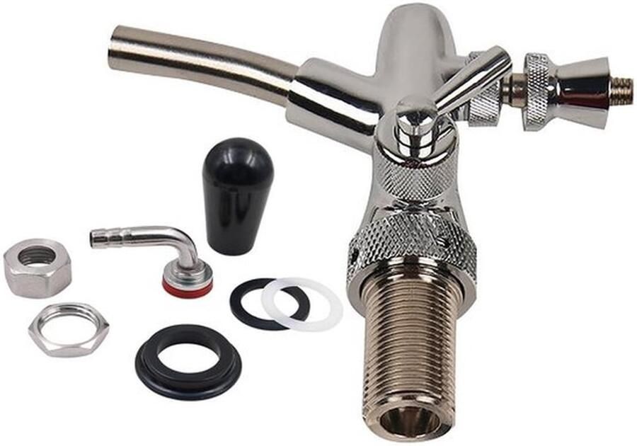 Karzo Biertap G5 8 Verchroomd Verstelbare Biertap voor Home Bar en Restaurants