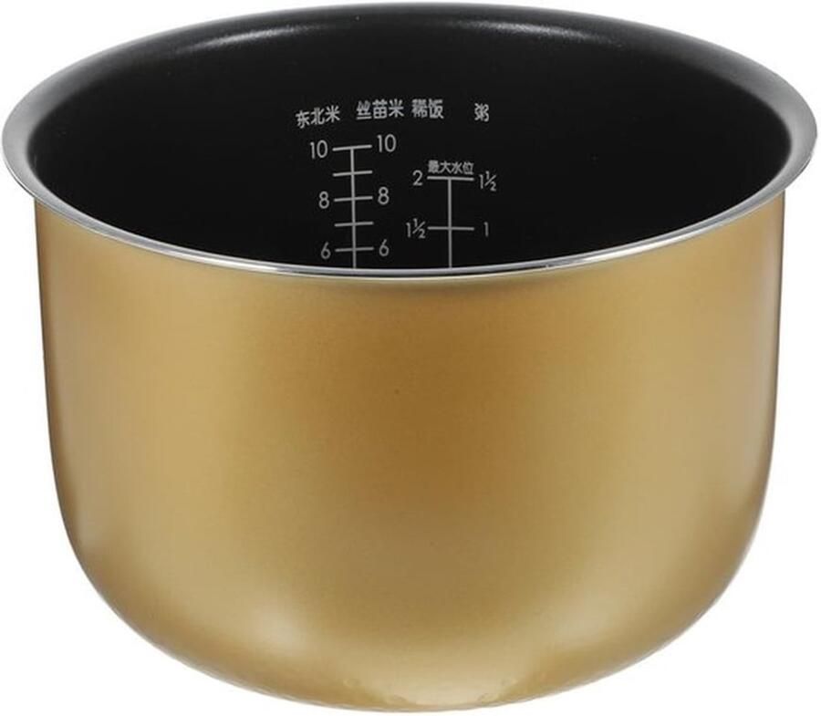 Karzo Binnenkookpan Aluminium Rijstkoker 5 L Antiaanbak Binnencontainer Elektrische Rijstkoker Universele Vervangaccessoires