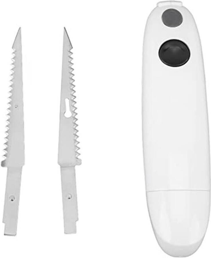 Karzo Elektrisch mes voor het snijden van vlees roestvrijstalen draadloos elektrisch fileren mes met ergonomische handgreep reciprocerend elektrisch vleesmes voor kalkoen vlees