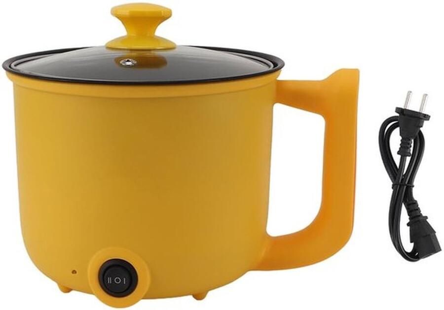 Karzo Elektrische Hot Pot Mini Elektrische Kookplaat 1 8 L 600 W Draagbare Multifunctionele Kookplaat met Afneembaar Netsnoer voor Noedelsoep Kamperen Keuken EU-stekker 220 V
