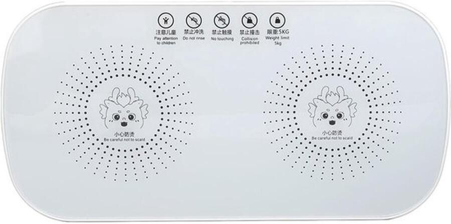Karzo Elektrische verwarmingscompartiment constante temperatuur verwarming snelle verwarming glazen voedselverwarming multifunctionele voedselverwarmer