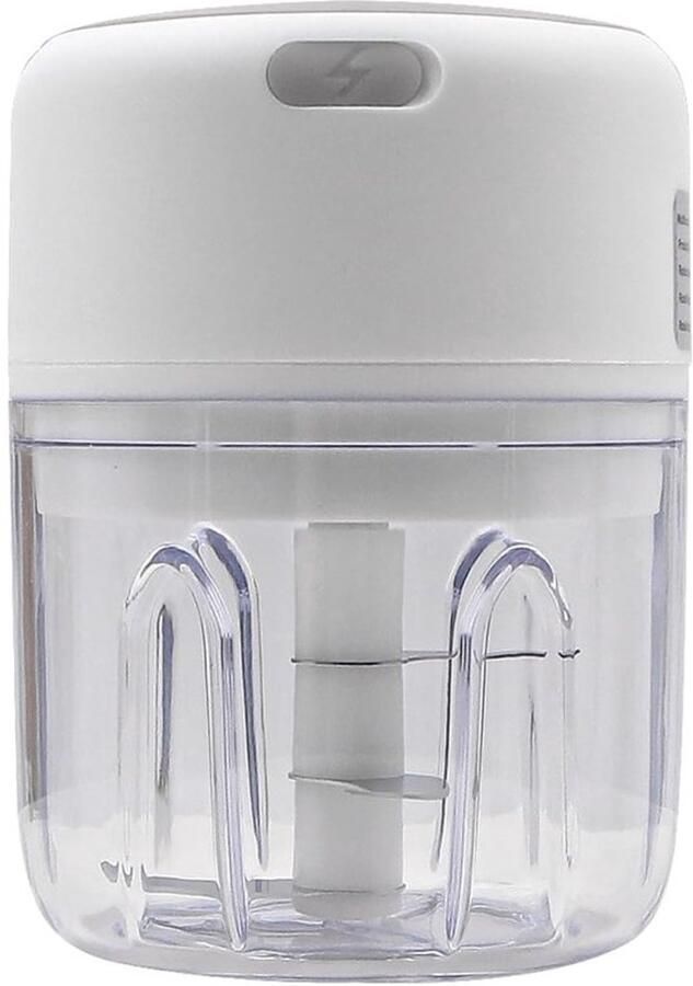 Karzo Elektrische voedselhakker 250ML Mini draadloze draagbare vleesmolen USB-oplaadbare knoflookhakker keukenmachine voor groenten noten fruit vlees enz
