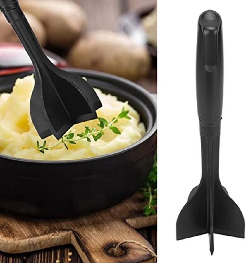 Karzo Gemakkelijk Mixen en Hakken van Non-stick Vleeshakmolen Nylon Hamburgerhakmolen voor Rundergehakt Stamper voor Fruit Groenten Aardappelen