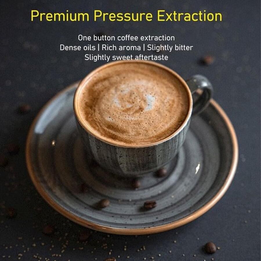 Karzo Handheld Koffiezetapparaat Snoerloos en Oplaadbaar Ideaal voor Reizen en Camping