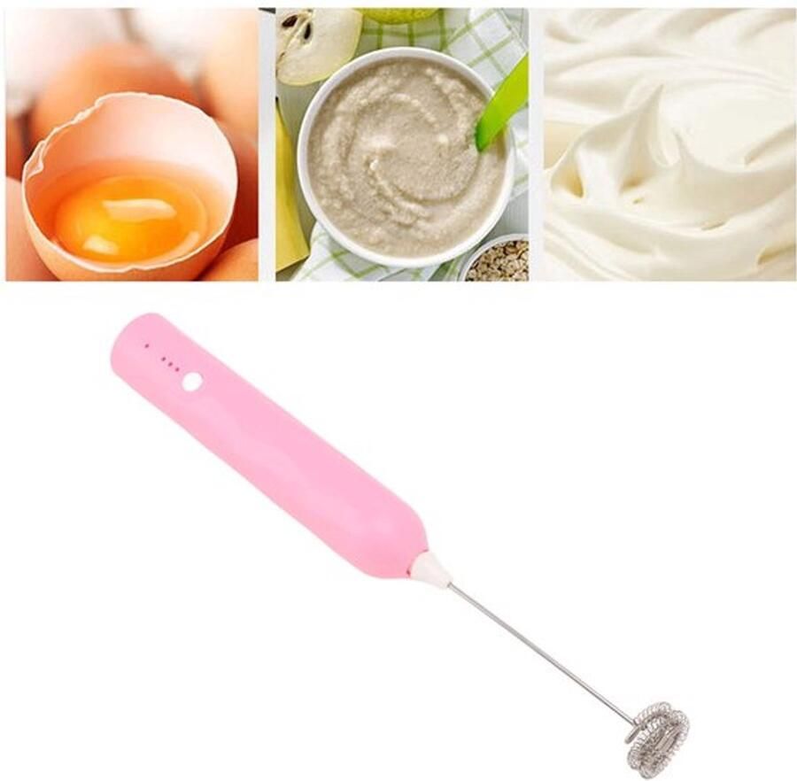 Karzo Melkopschuimer kleine huishoudelijke eierklopper mini multifunctionele blender draagbare elektrische roerder schuimmaker garde draadloze melk koffieschuim voor koffie warme chocolademelk milkshakes