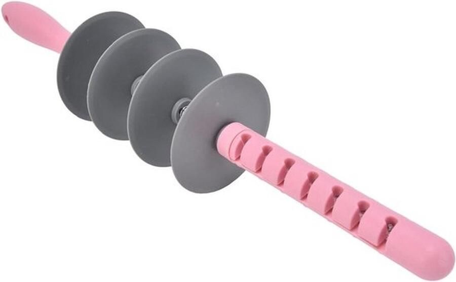 Karzo Multifunctionele croissant snijder met antiaanbaklaag van kunststof ideaal voor het eenvoudig en nauwkeurig snijden van cake brood en croissants