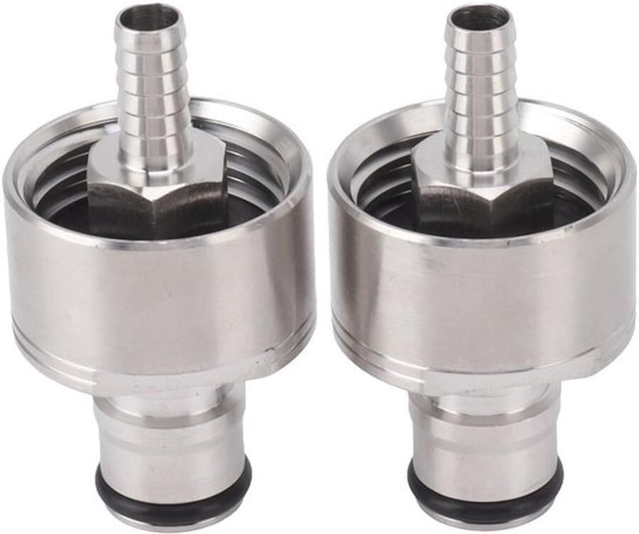 Karzo RVS Carbonatiekap voor PET-flessen CO2 Koppeling Balvergrendelingsdrukcap Ontkoppeling voor flessen Spuitwater Koolzuurhoudend Bier