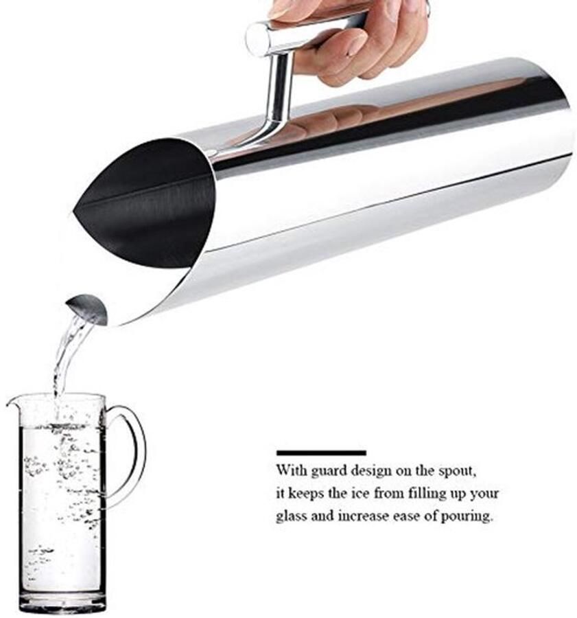 Karzo RVS waterkan met ijsbescherming waterkoker met ijsbescherming drinkkan met koud sap 2L