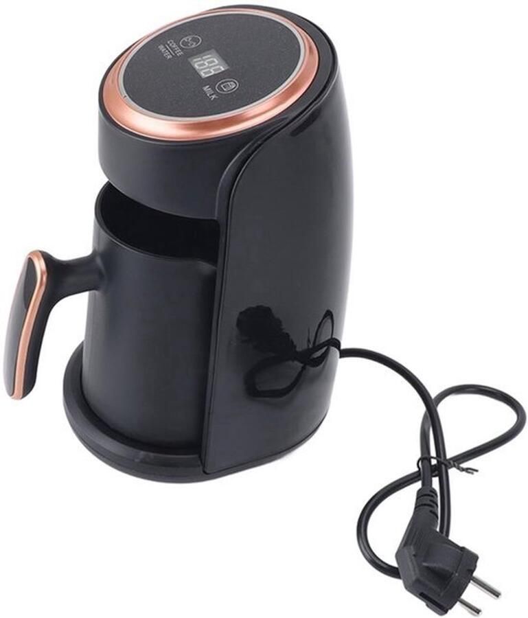 Karzo Turkse Koffiezetter RVS 600 W Efficiënte Verwarming 300 ml EU Stekker 220 V Snelle Bereiding voor 4 Personen in 5 Minuten Even en Even