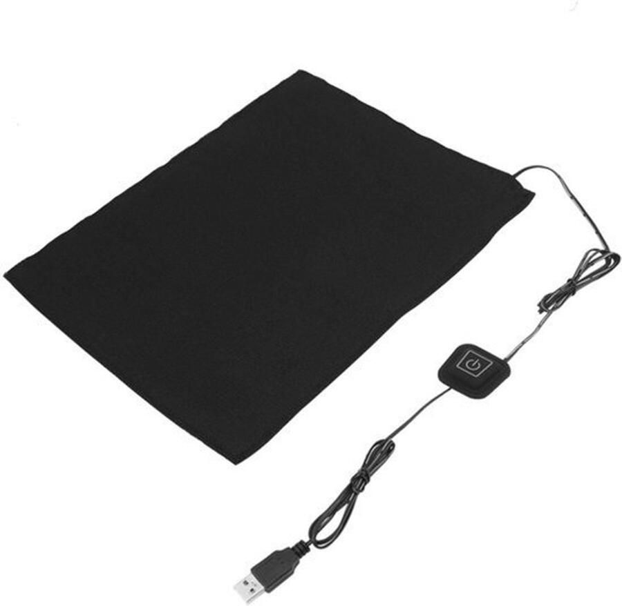 Karzo Verwarmingsmatras USB 5V verwarmingsmatras van koolstofvezel 3 snelheden Elektrisch Doek verwarming Element voor nek rug buik opwarmen