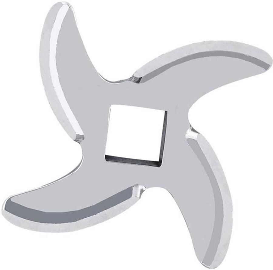 Karzo Vleesmolenmes roestvrijstalen vleesmolen solide en duurzaam gemakkelijk te vervangen gebruikte reserveonderdelen voor molen en keukenvleessnijder kruismes