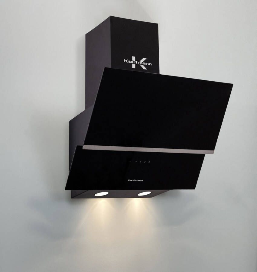 Kaufmann afzuigkap LUNA 60 BL wandafzuigkap 1000 m³ h 60 cm zwart