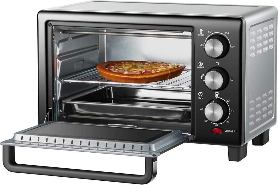Kavora Mini-oven Pizza Oven Inschakelbare Heteluchtfunctie